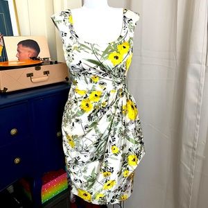 Maggy London Floral Print Cocktail Dress